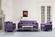 Istanbul Purple Velvet Fabric Sofa by Alpha Furniture