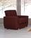 Jennifer Burgundy Fabric Chair by Alpha Furniture