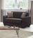 Karen Dark Brown Fabric Loveseat by Alpha Furniture