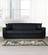 Lola Black PU Leather Sofa Bed by Alpha Furniture
