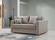 Lucy Beige Fabric Sleeper Sofa by Alpha Furniture