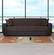 Primo Brown PU Leather Arms Sofa Bed by Alpha Furniture