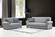 Silva Gray Fabric Loveseat by Alpha Furniture