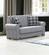 Silva Gray Fabric Loveseat by Alpha Furniture