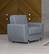 Sonya Gray Fabric Chair by Alpha Furniture