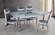 T/0187 Gray & White Wood Dining Table by Alpha Furniture