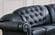 Apolo Black Leather Sectional by ESF