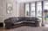 Apolo Brown Leather Sectional by ESF