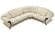 Apolo Ivory Leather Sectional by ESF