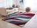 Aria Red & Gray Soft Pile Shaggy Area Rug by Amazing Rugs
