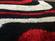 Aria Black, White & Red Soft Pile Shaggy Area Rug by Amazing Rugs