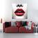 Red Lips Acrylic Print Unframed Wall Art by Amazing Rugs