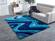 3D Ocean Waves Blue Shag Area Rug by Amazing Rugs