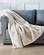 Cassilda Luxury Beige Chinchilla Faux Fur Throw Blanket by Amazing Rugs