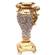 Ambrose Gold Plated Crystal Embellished Ceramic Vase 1 by Amazing Rugs