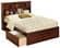 Newport Bookcase Platform Bed with Mattress Set