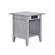 Nantucket End Table Driftwood Gray w/Charger by Atlantic Furniture