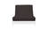 Abby Chocolate Velvet Texture Fabric Futon Cover by Prestige