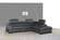 Agata Premium Italian Leather Sectional Slate Gray by J&M Furniture