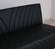 Iris Black PU Leather Sofa Bed by Alpha Furniture