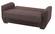 Karen Dark Brown Fabric Loveseat by Alpha Furniture