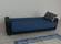 Rana Navy Blue Fabric w/Black PU Leather Loveseat by Alpha Furniture