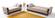Torino Beige Fabric w/Wood Frame Sofa Bed by Alpha Furniture