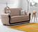 Torino Beige Fabric w/Wood Frame Loveseat by Alpha Furniture