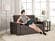 Serta&reg; Augustine Loveseat Sleeper (Full Size) Java by Lifestyle Solutions