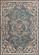 Avalon Slate Blue Aubusson Area Rug by KAS Rugs