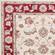 Avalon Ivory/Red Mahal Area Rug by KAS Rugs