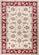 Avalon Ivory/Red Mahal Area Rug by KAS Rugs