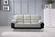 117 Gray/Black Leather Sofa by BH Furniture