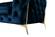 Chester Blue Fabric Sofa w/Gold Accent Legs by BH Furniture