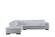 ML157 White Top Grain Leather Sectional by BH Furniture