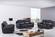 S210 Black Top Grain Leather Loveseat by BH Furniture