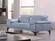 S215 Aqua Top Grain Leather Loveseat by BH Furniture