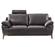 S93 Gray Top Grain Leather Loveseat by BH Furniture