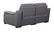 Thompson Slate Gray Premium Thick Leather Extended Sofa by BH Furniture