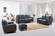 York Gray Leather Chair by BH Furniture