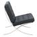 Bellefonte Style Modern Pavilion Black Leather Chair by LeisureMod