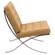 Bellefonte Style Modern Pavilion Light Brown Leather Chair by LeisureMod
