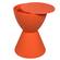 Boyd Modern Plastic Orange Side Table by LeisureMod