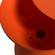 Boyd Modern Plastic Orange Side Table by LeisureMod