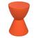 Boyd Modern Plastic Orange Side Table by LeisureMod