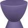 Boyd Modern Plastic Purple Side Table by LeisureMod