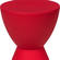 Boyd Modern Plastic Red Side Table by LeisureMod