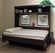 Bristol Hidden Bed with Desk and Built-in Hutch by Wallbeds