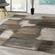 Breeze Blue Grey Simple Patches Rug by Kalora
