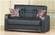 Bronx Black Leather Loveseat by Empire Furniture USA